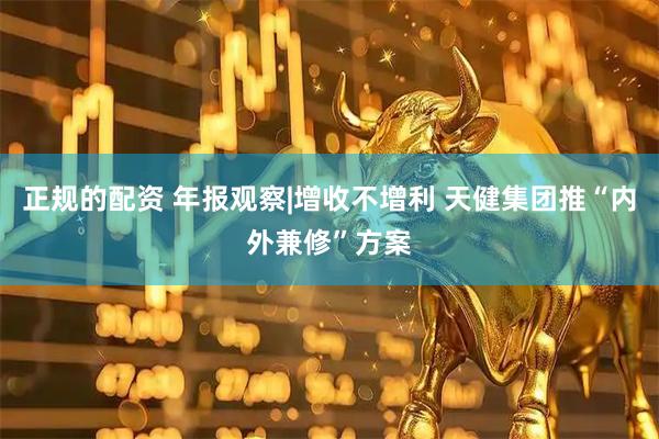正规的配资 年报观察|增收不增利 天健集团推“内外兼修”方案